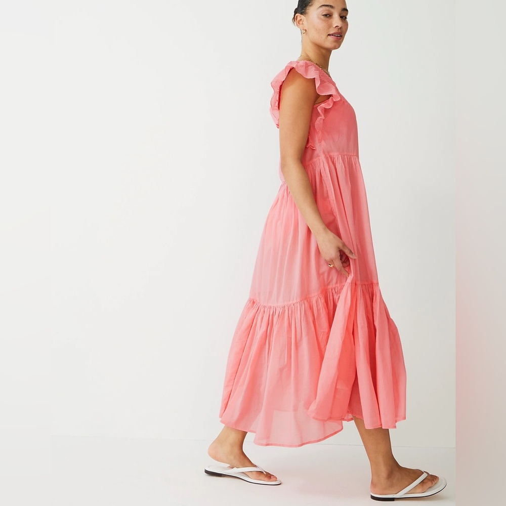 J.Crew Flutter-sleeve cover-up beach dress nap dress BF190